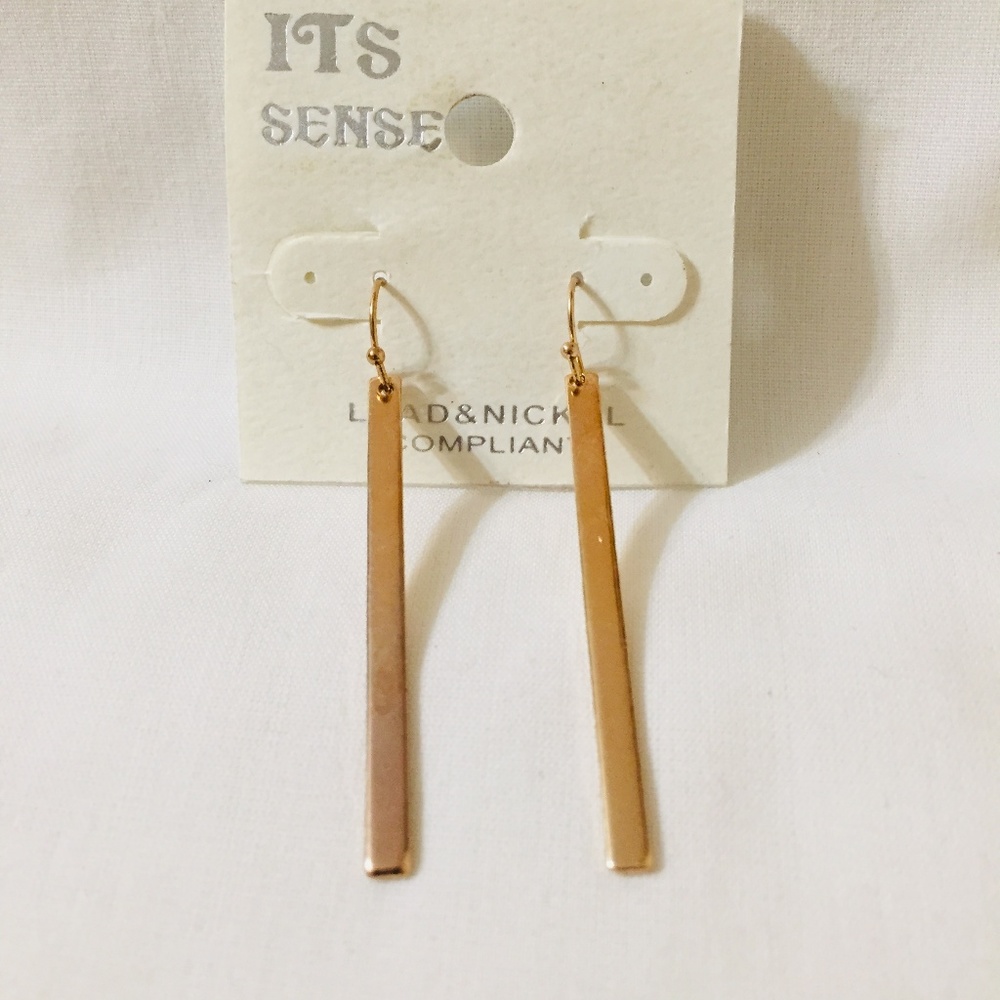 Gold Toned Dangle Earrings